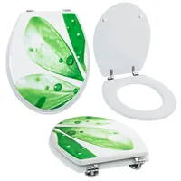 Grafner Grafner® WC Sitz aus MDF Motiv Green Leaf