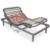 Homey Flexipro Elektrobett mit 5 Ebenen und verstärkter Struktur, ergonomisch, zuverlässig und leise, Deutscher Motor, 90 x 200 cm