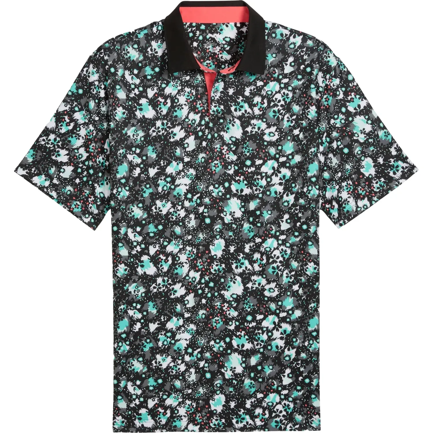 Puma Polo Cloudspun Abstract Camo, schwarz/grün