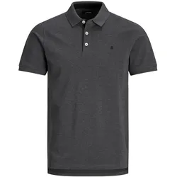 Jack & Jones Herren Poloshirt JJEPAULOS Slim Fit Slim Fit Grau Tonal/Schwarz/Slim 12136668 L