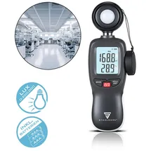 STAHLWERK Lux-Messgerät digitales Beleuchtungsmessgerät Messung Lichtintensität, ideal für Lichtmessungen in der Fotografie, in Räumen oder am Arbeitsplatz