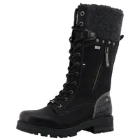 Mustang Winterstiefel »Darleen« Schnürstiefel mit Reißverschluss, Gr. 38, schwarz,