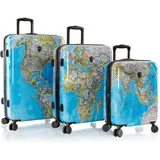 HEYS Black Camo Koffer-Set 3-tlg. blau