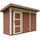 TIMBELA Gartenhaus 1,61 x 4,11 m Rot