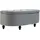 Homcom Polsterbank Samt Dunkelgrau 120 x 46 x 42 cm