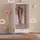 [en.casa] Kinderkleiderschrank Sandnes 123 x 60 x 40 cm Rosa