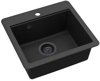 SAT Spülbecken Schwarz SATSINKSQE100B