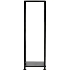 TRIZERATOP Kaminholzregal Pulverbeschichteter Stahl 34 x 34 x 111 cm Schwarz