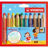 Stabilo Woody 3 in 1 Buntstift 10 St.