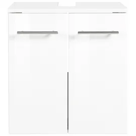 WELLTIME Waschbeckenunterschrank WELLTIME "Venedig", weiß (weiß, weiß), B:50cm H:53cm T:34cm, Schränke, Waschbeckenunterschrank, Badmöbel in verschiedenen Farben erhältlich
