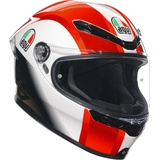 AGV K6 S Sic58 Integralhelm - Weiß/Rot/Schwarz - XXL