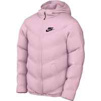 Nike Unisex Kinder K Nsw Syn Fl Hd Jckt, Pink Foam/Black, FN7730-663, XS