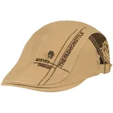 HAPPYPOP Schirmmütze Herren Schiebermütze Schwarz Driving Cabbie Jagd Flatcap Newsboy Cap - M