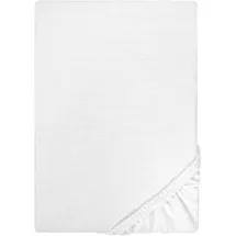 Castell Spannbettlaken Jersey 140 x 200 - 160 x 200 cm weiß
