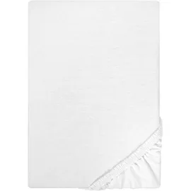 Castell Spannbettlaken Jersey 140 x 200 - 160 x 200 cm weiß