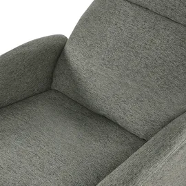 Beliani Fernsehsessel SELVIK Stoff 69 x 103 x 69 cm Hellgrün mit Fußstütze