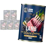 John Dog ADULT LAMM mit Brombeeren 6x400g Dose