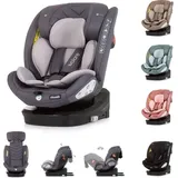 Chipolino Kindersitz Volare i-Size Isofix, drehbar, SPS, Top Tether grau