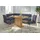 OTTO home Charissa Strukturstoff langer Schenkel rechts 190 x 90 x 140 cm dunkelblau