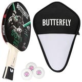 Butterfly Timo Boll SG11 Tischtennisschläger + Cell Case Tischtennishülle + 3*** TT Bälle EINHEITSGRÖSSE