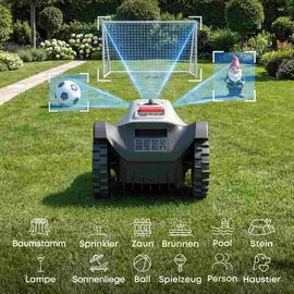 eufy Mähroboter C15 Standard Kabellos, bis 500 m2 + Garage - Grau