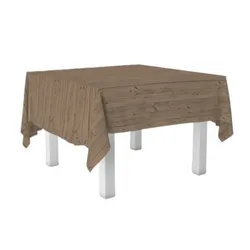 Schachtel mit 300 Tischdecken aus Papierschnitt, 120 x 120, dekoriert mit Öko-Naturholz