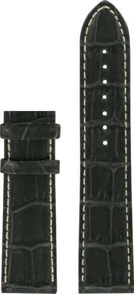 Certina Leder Lederarmband ohne Schließe 22mm/20mm XL C610018901 - alligator-prägung,grau,rind