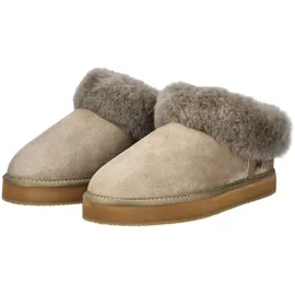 SHEPHERD Hausschuhe Veloursleder Beige 38
