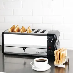 Rowlett Esprit Toaster 6 Schlitze Schwarz