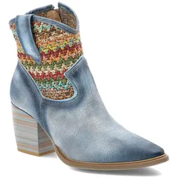 Blaue Cowboystiefel Maciejka Absatzschuhe, 37