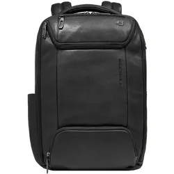 Piquadro S134 Business-Rucksack RFID Schutz Leder 41 cm Laptopfach  schwarz