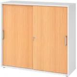 B.M. Bümö Aktenschrank 120 x 110 x 40 cm Weiß/Buche
