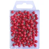 Wedo Stecknadeln Metall rot 100 Stück,