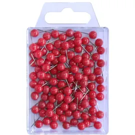 Wedo Stecknadeln Metall rot 100 Stück,