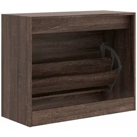 vidaXL Schuhschrank 80 x 34 x 63 cm braun / Eichen-Optik