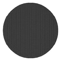 vidaXL Teetisch Schwarz 68x68x30 cm Poly Rattan