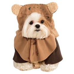 Rubie ́s Hundekostüm Star Wars Ewok, Original lizenziertes ‚Star Wars‘ Hundekostüm braun M / Dackel