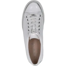 CAPRICE Damen Low Sneaker Low Top G-Weite 9-23654-42 Weiß 197 White Comb - EU 35.5