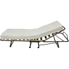 veraflex s.r.l. Veraflex Tokio Premium Klappbett 80x197 cm mit Höhenverstellbarem Kopfteil | Ideal als Gästebett und Reisebett
