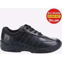 Hush Puppies Jezza Senior Jungen Memory Foam Smart Casual Schulschuhe Schwarz