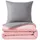 COFI 1453 Rauten Grau/Rosa 200 x 200 cm + 2 x 80 x 80 cm