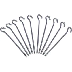 10 x Alu Heringe 18 cm Felsnagel Zelt Hering Erdnagel 5 mm Nägel 10 g leicht EINHEITSGRÖSSE