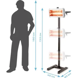 STAHLWERK Infrarot Lacktrockner IL-1200 ST mit 1.200 Watt und Stativ