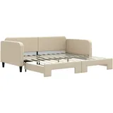 vidaXL Tagesbett 100 x 200 cm Creme