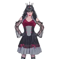 Funny Fashion Hexen-Kostüm Gothik Vampir & Steampunk Ghiya Kostüm für Damen schwarz