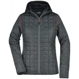 James & Nicholson JN771 Fleecejacke Grey-Melange/Anthracite-Melange S