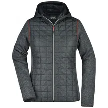 James & Nicholson JN771 Fleecejacke Grey-Melange/Anthracite-Melange S
