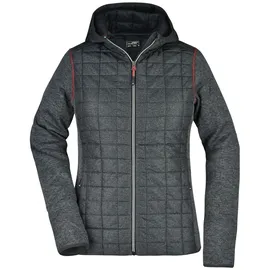 James & Nicholson JN771 Fleecejacke Grey-Melange/Anthracite-Melange S