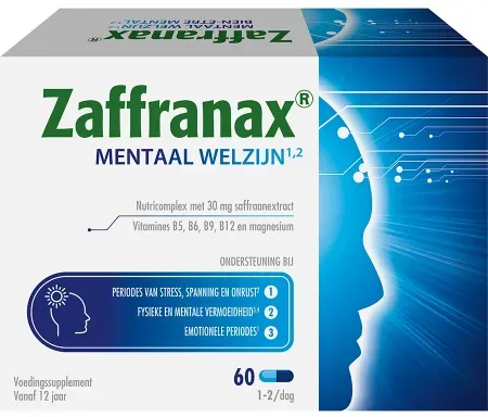 Zaffranax Positive Stimmung Nahrungsergänzungsmittel 60 Kapseln