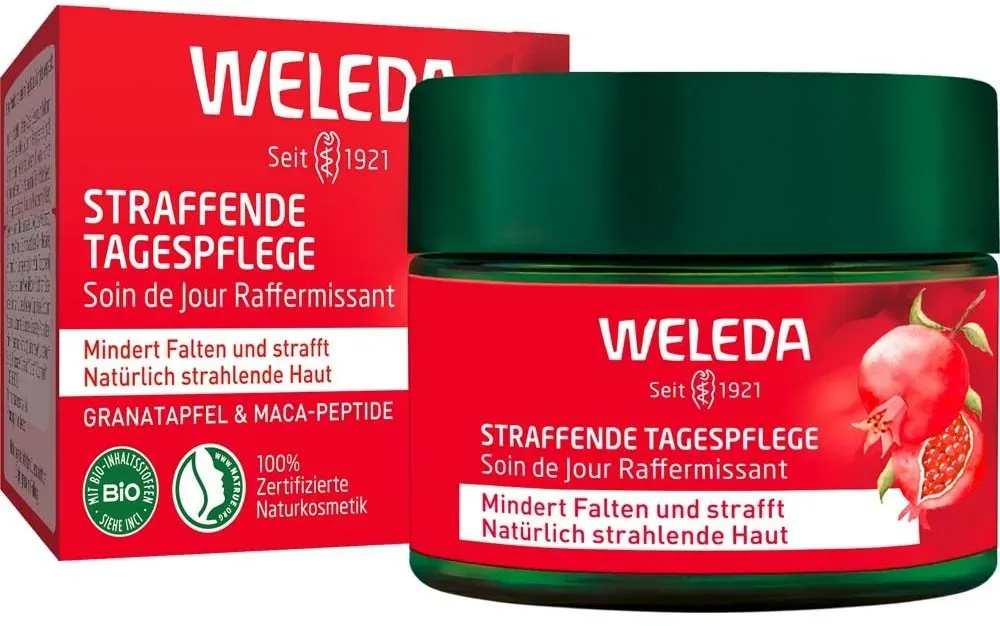 Weleda Straffende Tagespflege Granatapfel & Maca-Peptide - mindert Falten & strafft